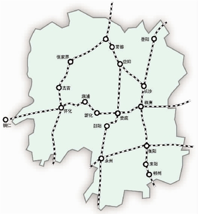 湖南火车路线地图图片